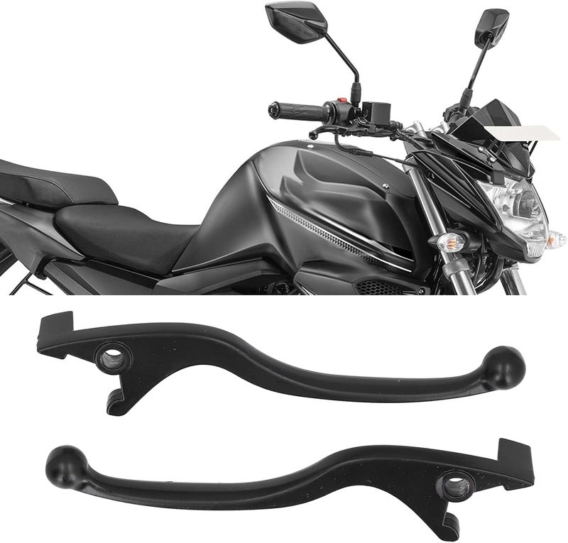 Aramox Brake Handle Lever, 2PCS Brake Handle Lever Aluminum Alloy Black Replacement for Motorcycle Moped ATV - Image 3